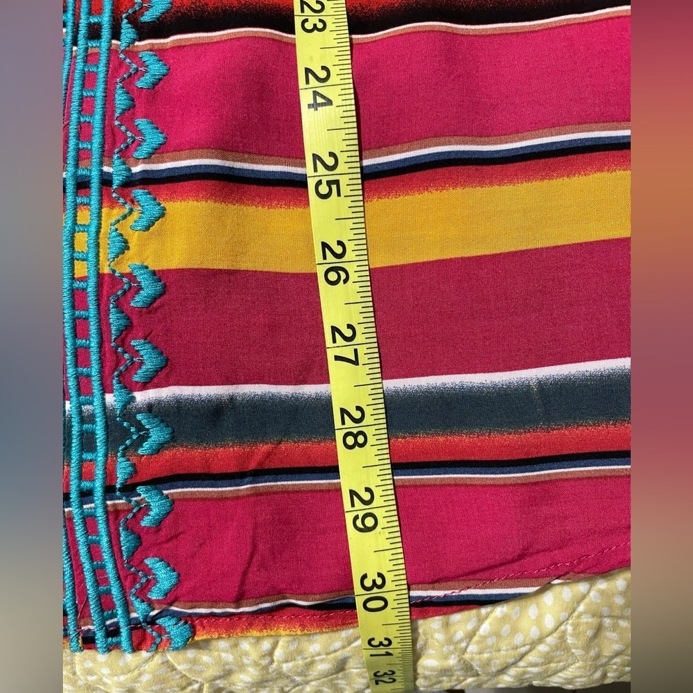 Andree By Unit Open Cardigan Western Boho Embroidery Size Large - Picture 9 of 12